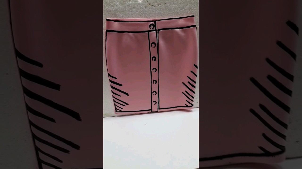 Создаем эффект нарисованной одежды. Вдохновляемся Fendi. #dress #fashion #шьюсама #corset #style