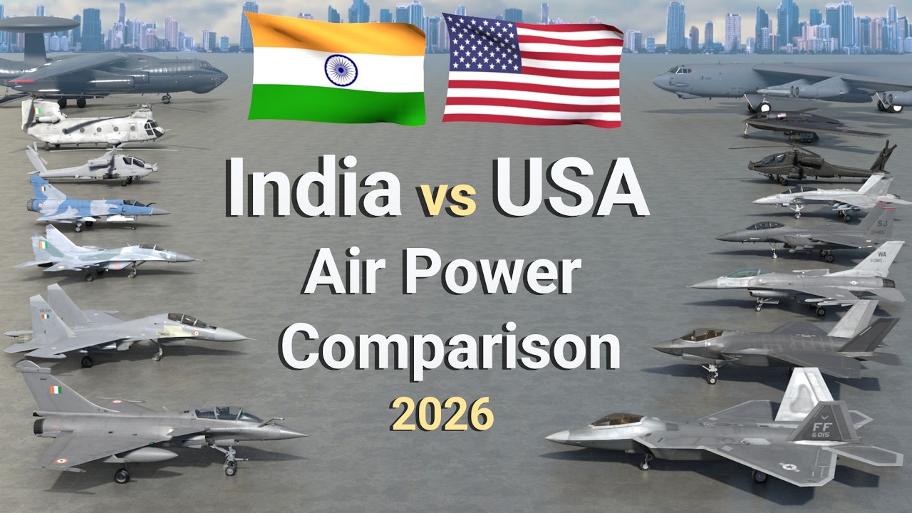 India vs USA Air Force 2026 - Complete Air Power Comparison