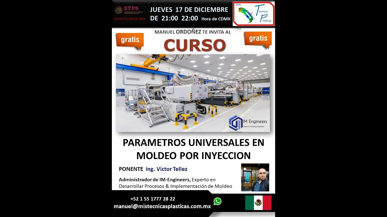 PARAMETROS UNIVERSALES EN MOLDEO POR INYECCION