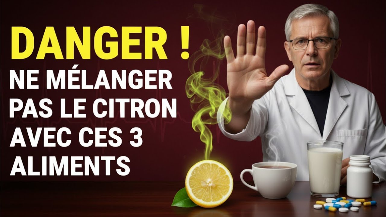 🚨 NE MÉLANGEZ JAMAIS le Citron avec ces 3 Aliments (Surtout après 50 ans !)