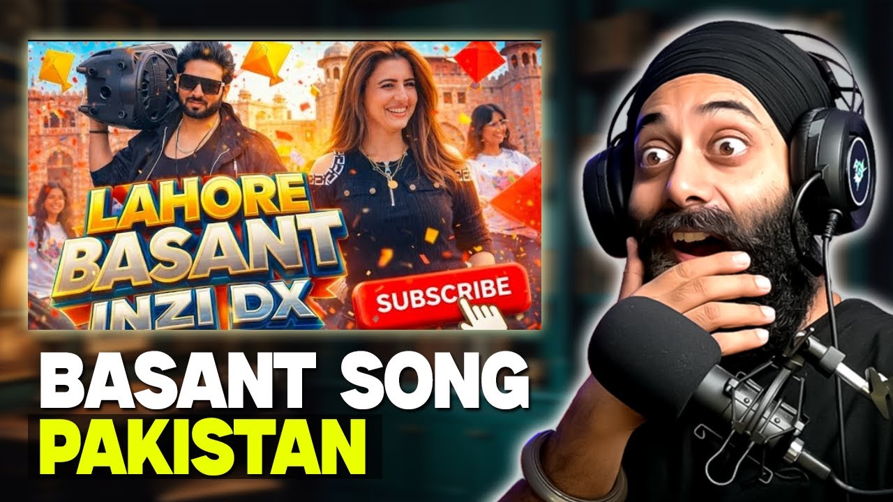 Indian Reaction on Lahore Basant | Basant Song 2026 | Inzi Dx | PRTV EXTRA