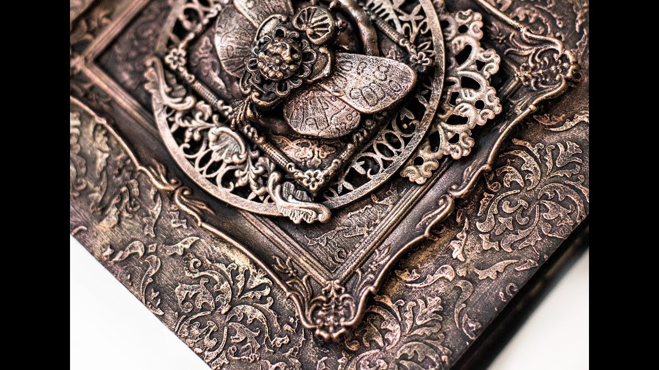 Black gesso and Art alchemy wax