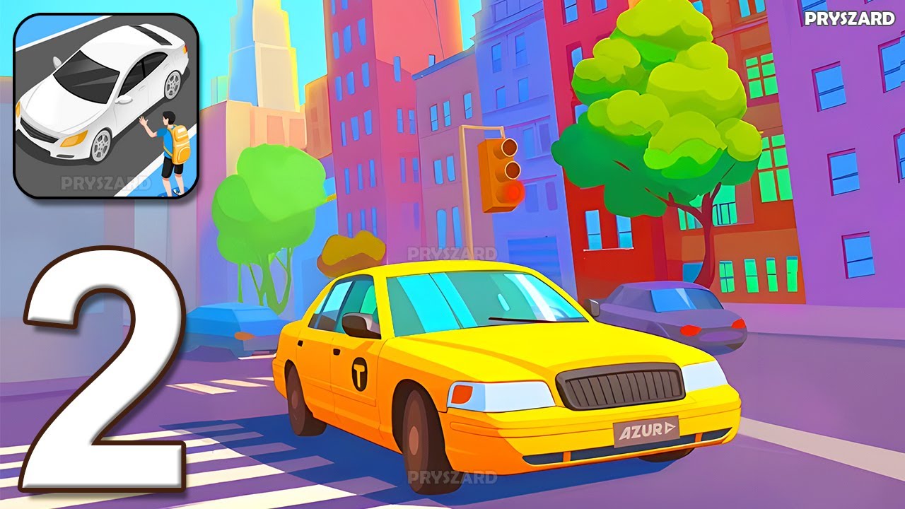 Pick Me Up 3D - Gameplay Walkthrough Part 2 - Car Taxi Game (iOS, Android)