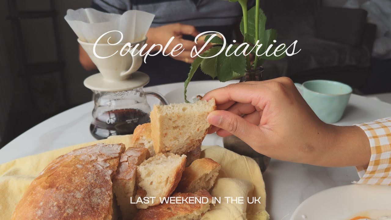 Our Last Weekend in the UK | Supermarket Run, Korean Food, Baking & cozy Brunch 🛒🍱🌿