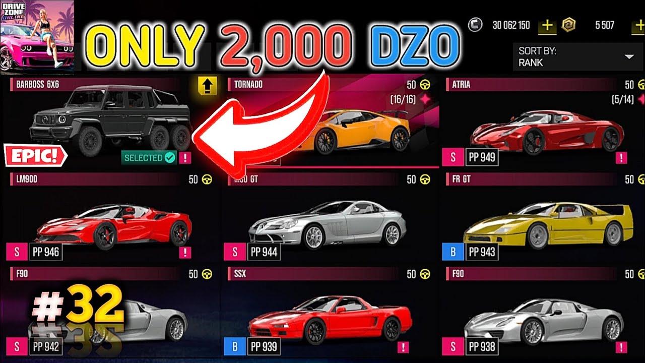 LUCK CAR SPIN IN DRIVE ZONE ONLINE EP 32