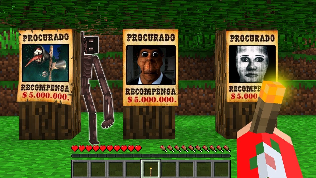 ENCONTREI O SIREN HEAD, OBUNGA E SELENE DELGADO ÁS 3:00 DA MADRUGADA NO MINECRAFT