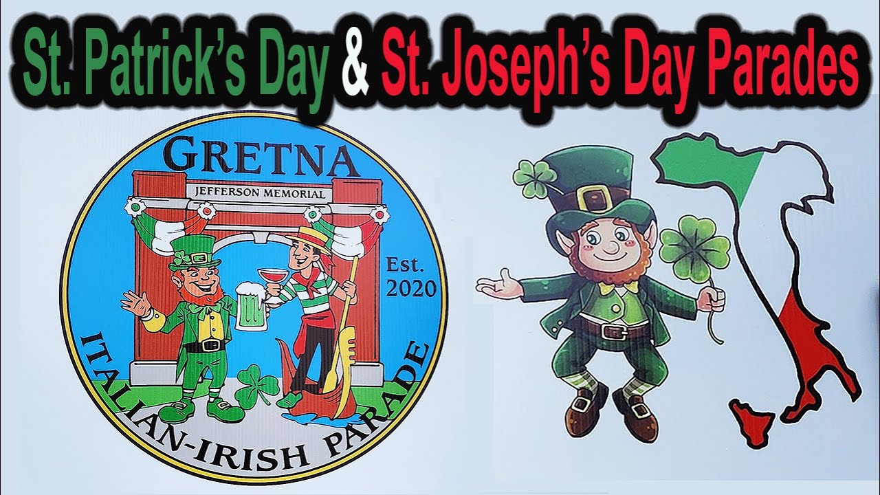 New Orleans Travel Vlog: Gretna Irish-Italian Parade for St. Patrick's Day and St. Joseph's Day