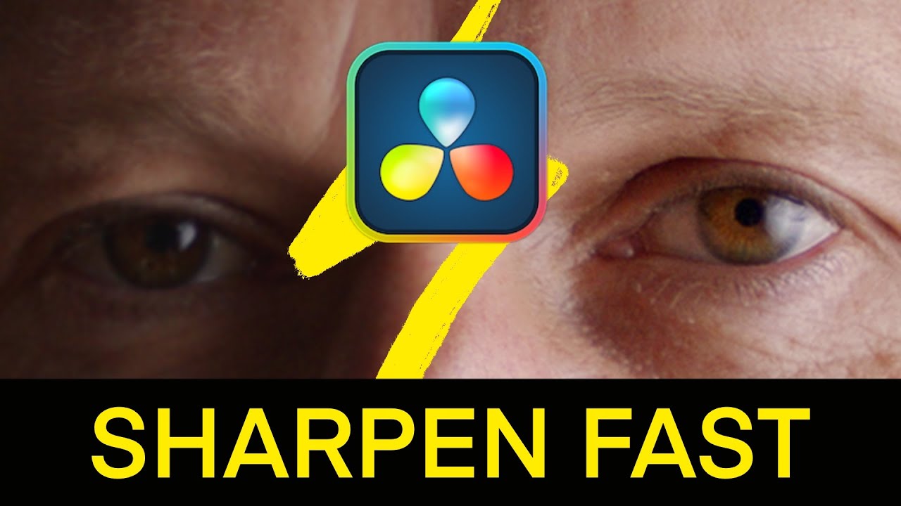 How to SHARPEN VIDEO in Resolve 19 or 20 FAST!