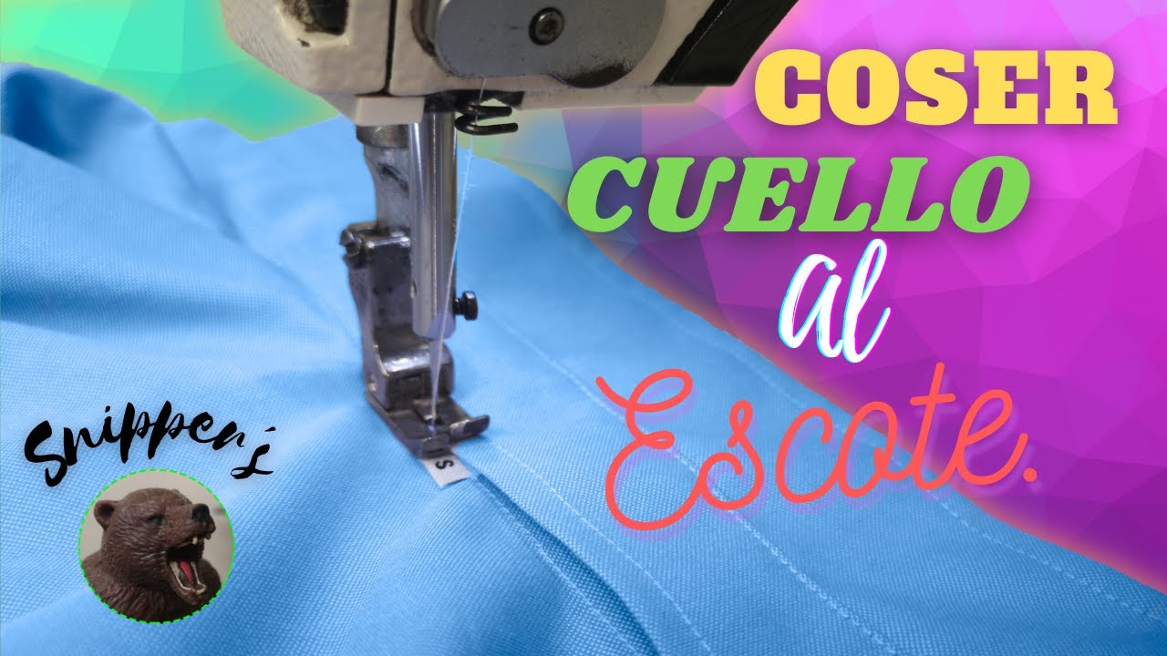 🏅Como COSER UN CUELLO CAMISERO👔 AL ESCOTE 😱.