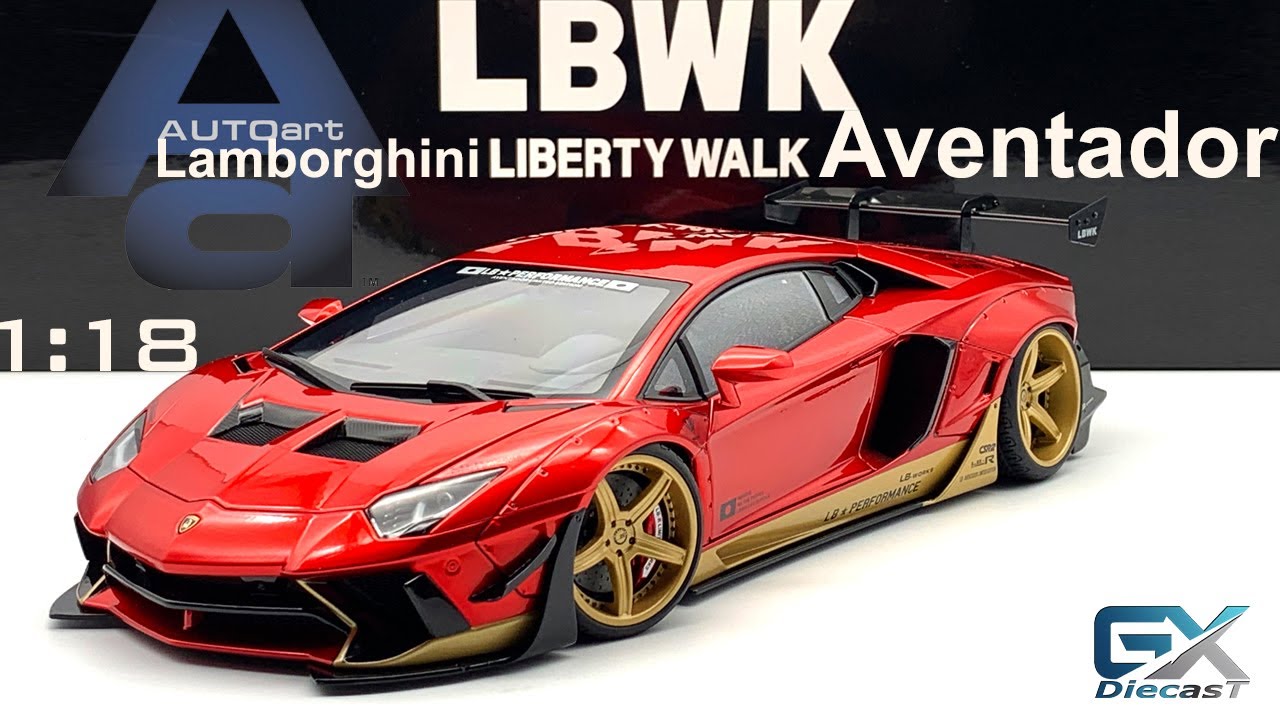 1/18 AUTOart LB-WORKS Lamborghini Aventador Limited Edition (HYPER REDGOLD ACCENTS)