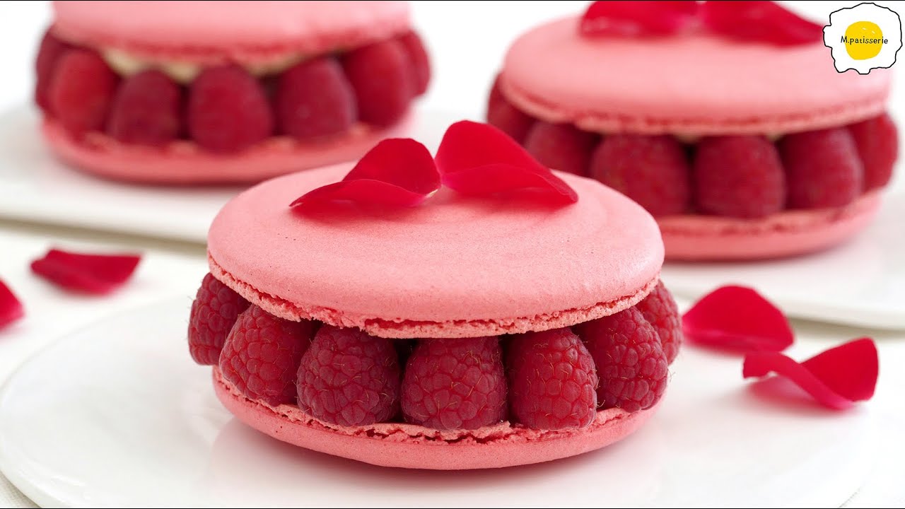 Личи Малина Роза Макарон