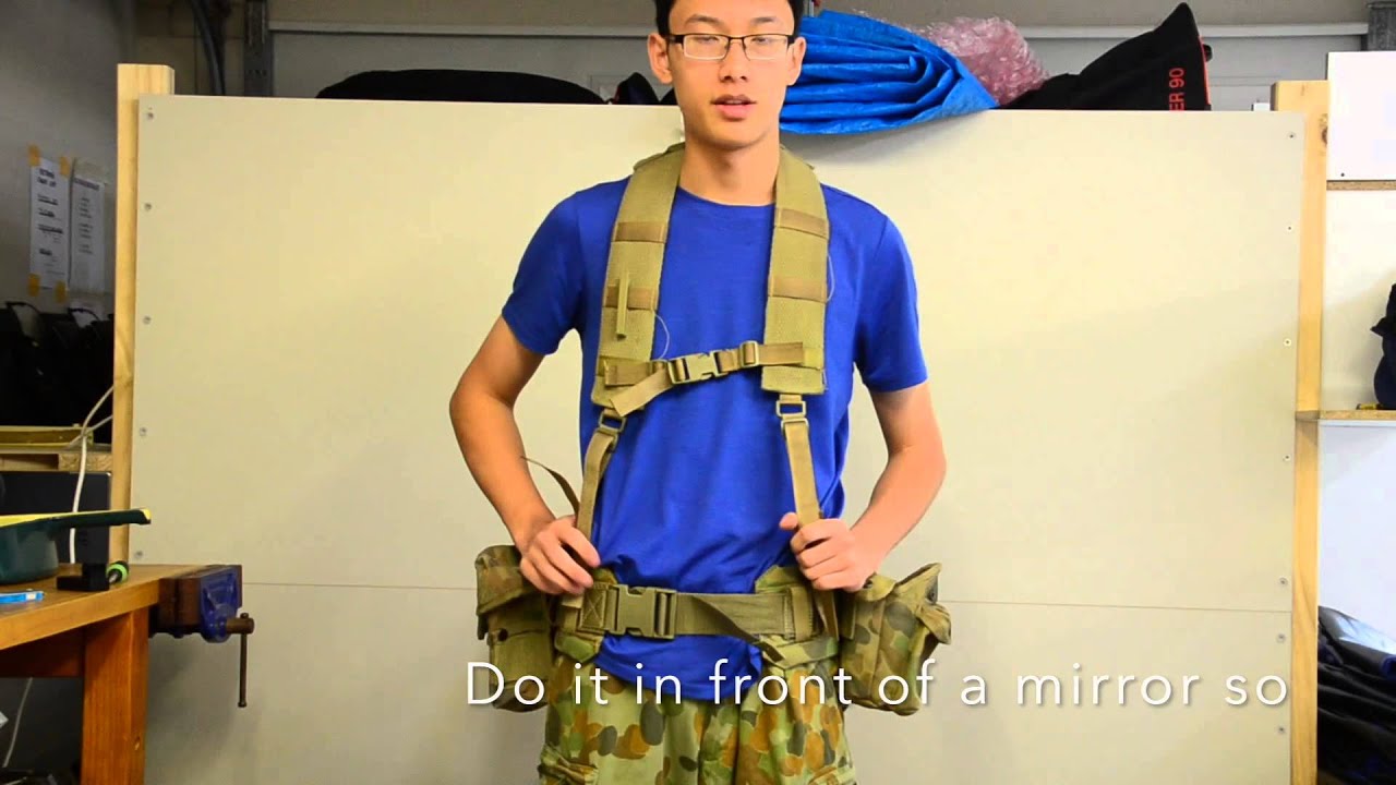How to assemble ur webbing