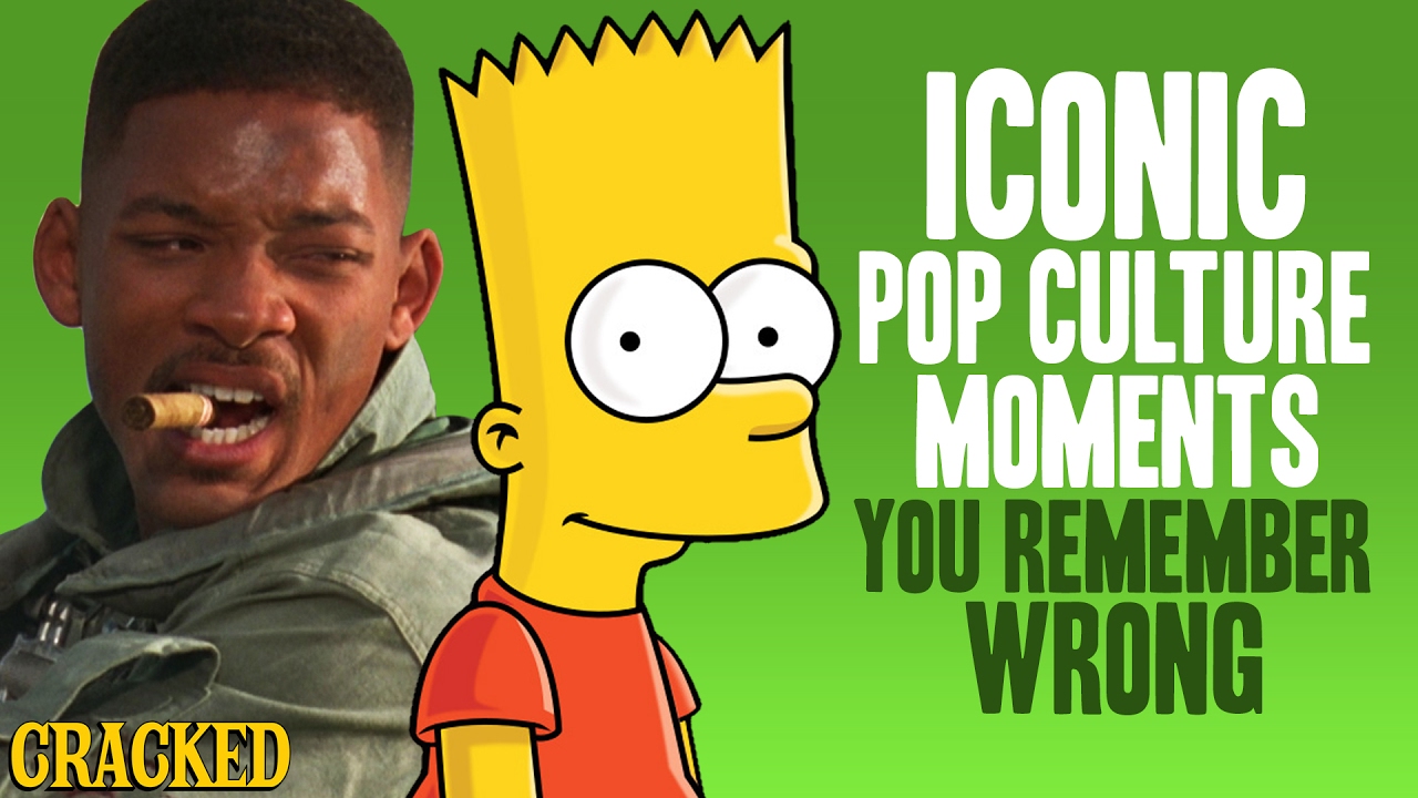 Iconic Pop Culture Moments You Remember Wrong