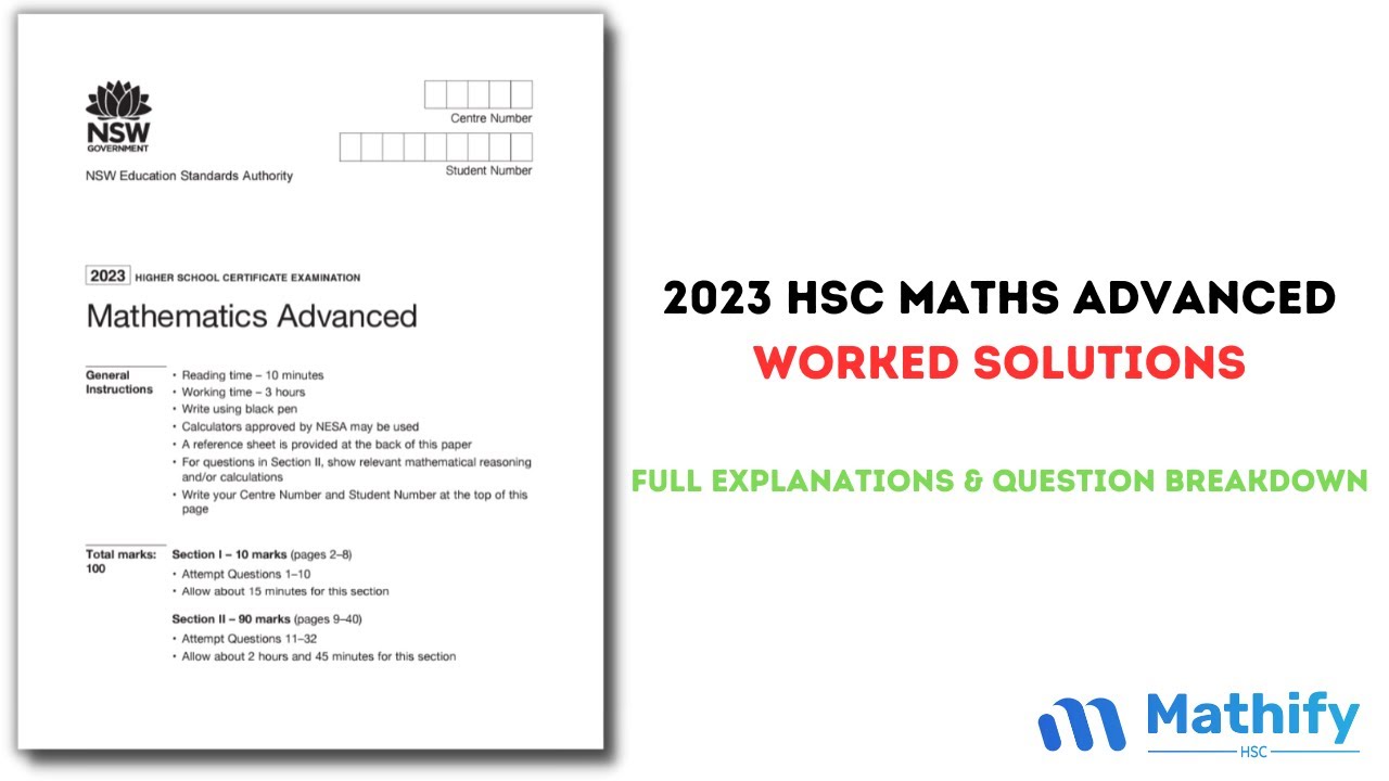 2023 Maths Advanced HSC Sample Worked Solutions (NSW)