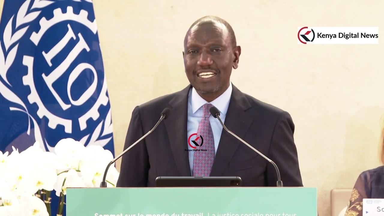 PRESIDENT RUTO WOWS THE WORLD AS HE POWERFULLY SPEAKS IN GENEVA AT  LABOUR ORGANIZATION'S SUMMIT!!