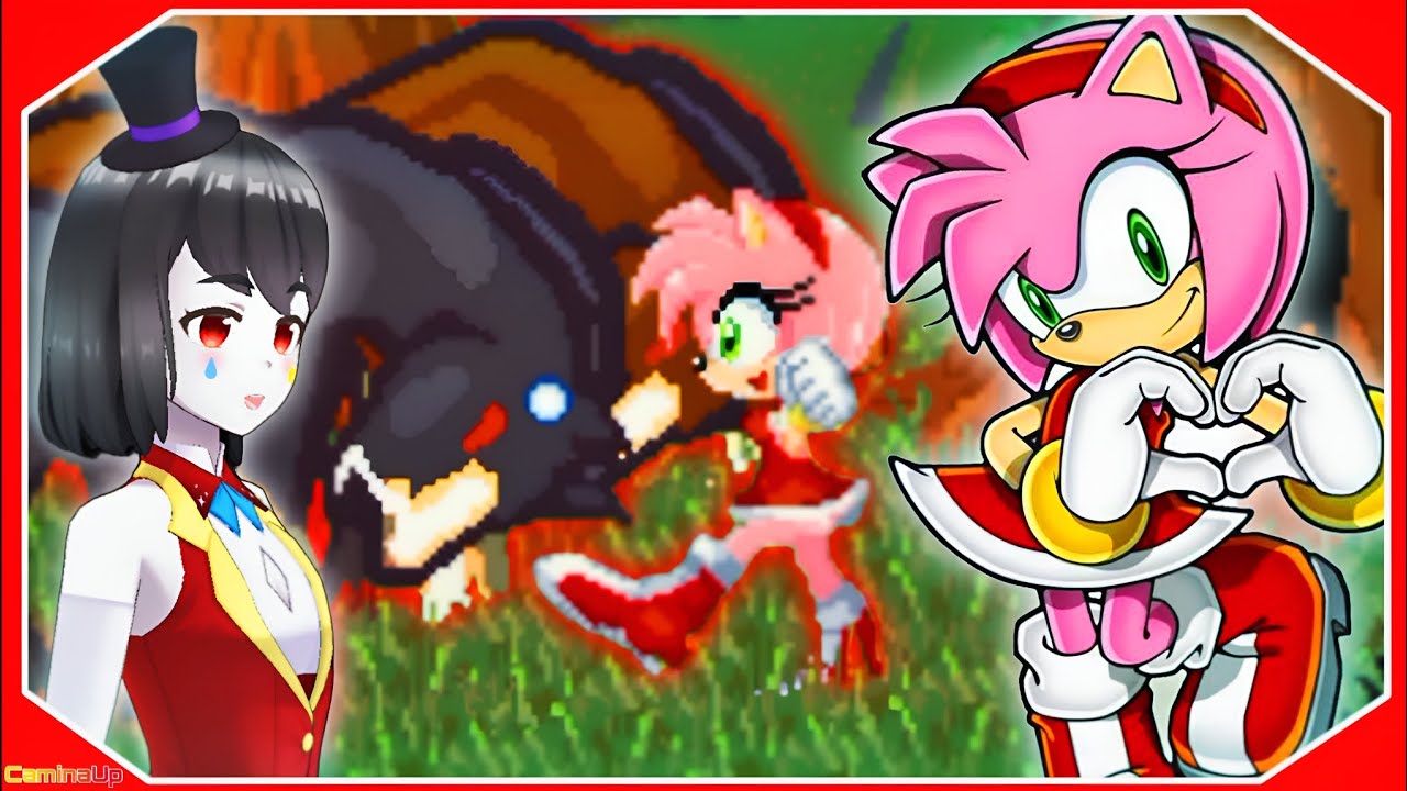 Jogando de Amy Rose na fase 2 da Floresta das Folhas - Project X love potion Disaster