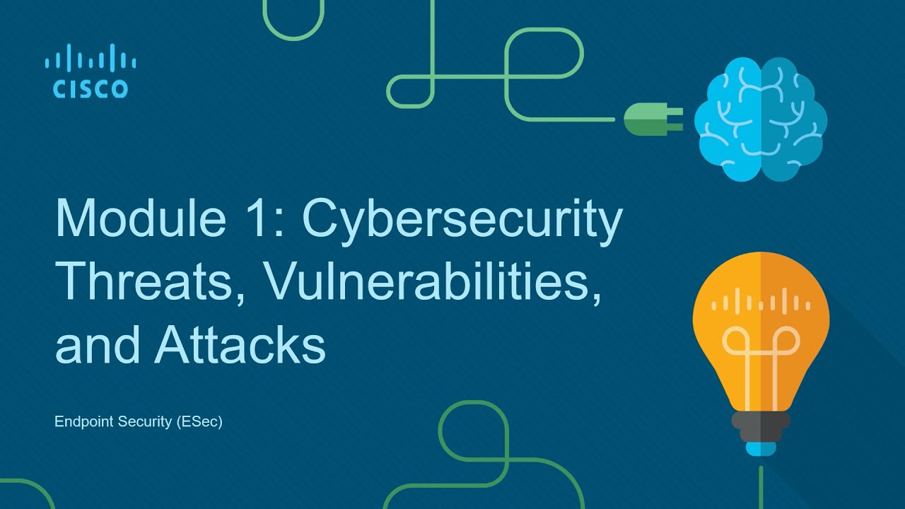 Endpoint Security: Module 1: Cybersecurity Threats, Vulnerabilities, and Attacks