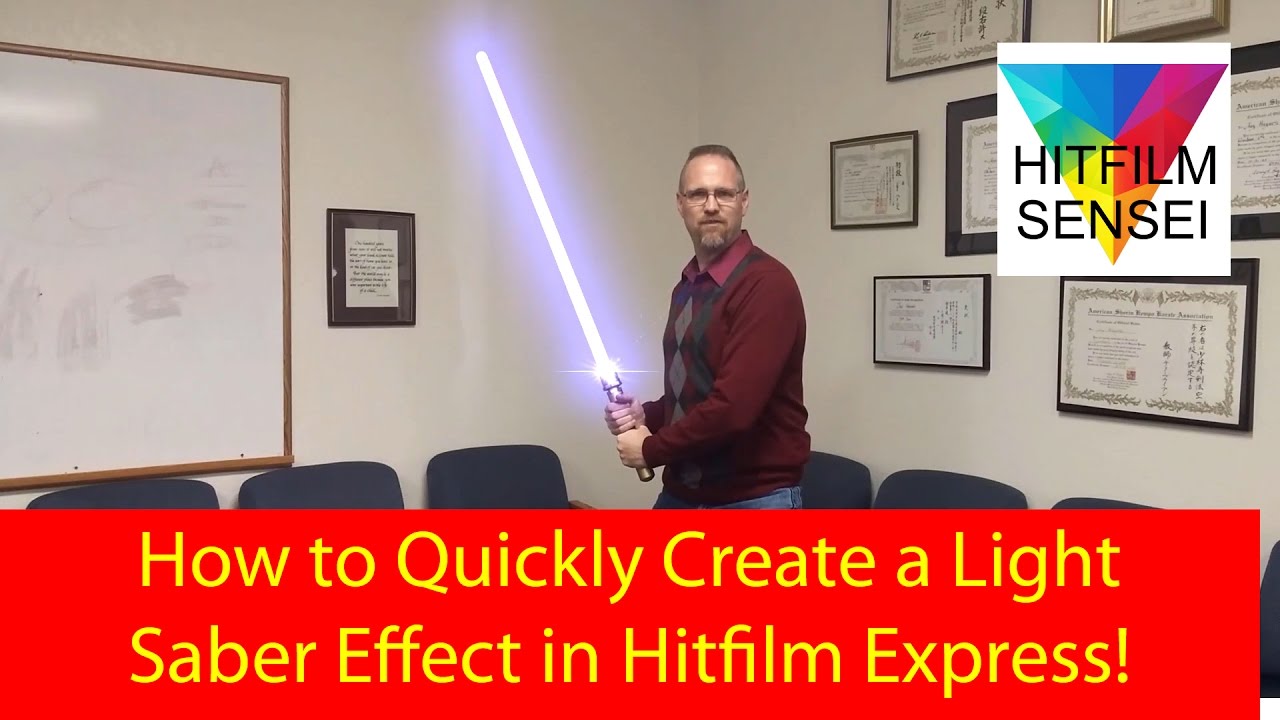 How to Quickly Make a Light Saber Effect in Hitfilm Express