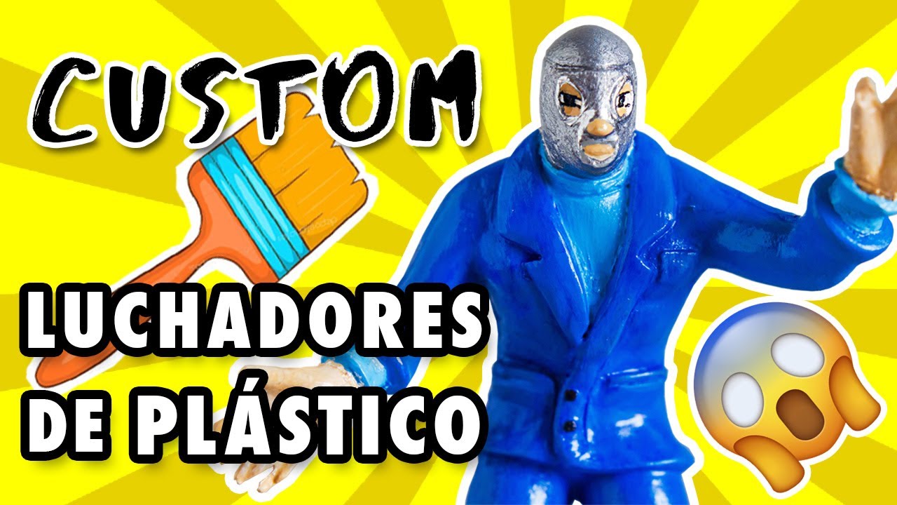 LUCHADORES DE PLASTICO CUSTOM EL SANTO ✅