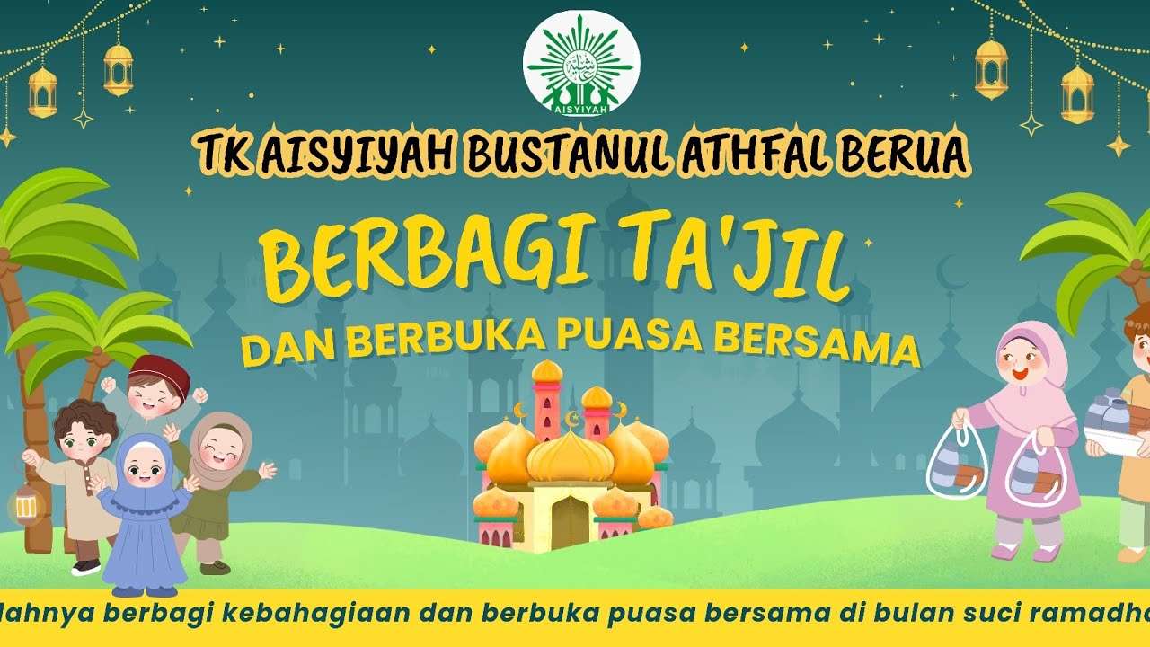 TK Aisyiyah Berua Berbagi Ta'jil dan Buka Puasa Bersama Jumat 6 Maret 2026