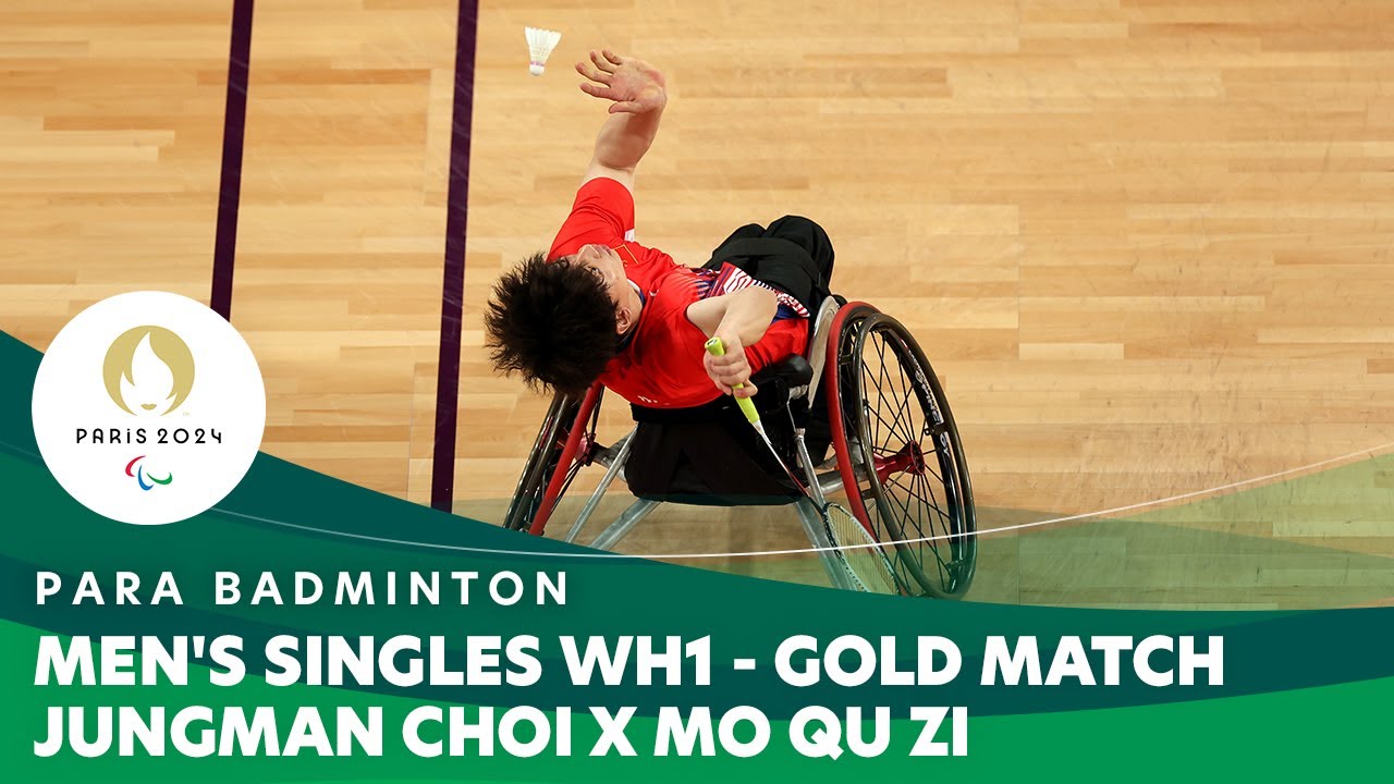 Jungman Choi X Mo Qu Zi - Men's Singles WH1 - Gold Match | Para Badminton - Paris 2024 Paralympics