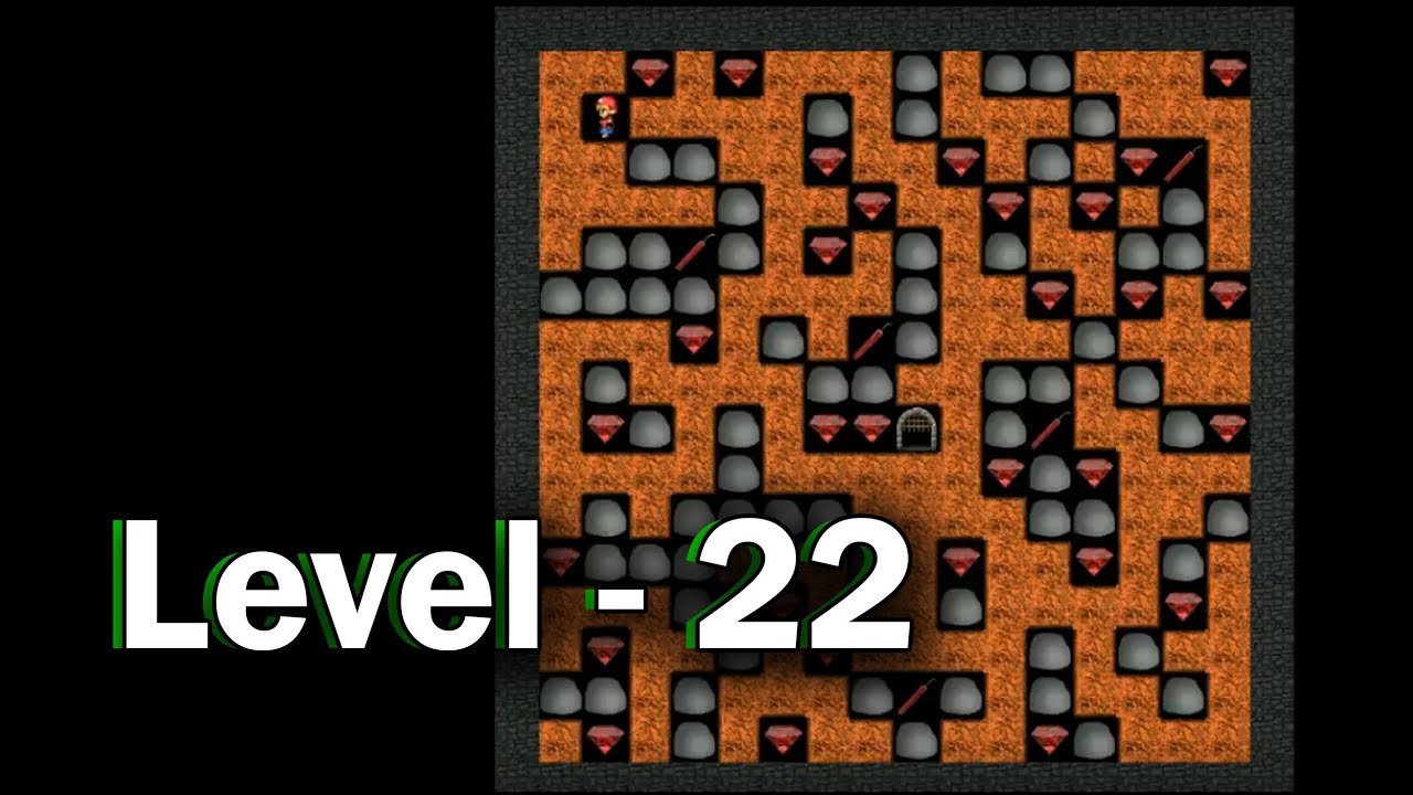 Diamond mine level 22 collected all 30 diamonds