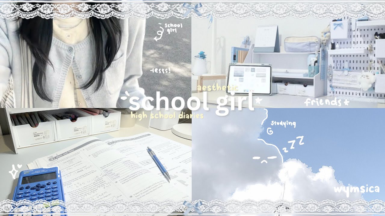 SCHOOL-GIRL diaries 🖇️🏫| penpal letter, kpop dances, photoshoot, journaling, study vlog, skincare