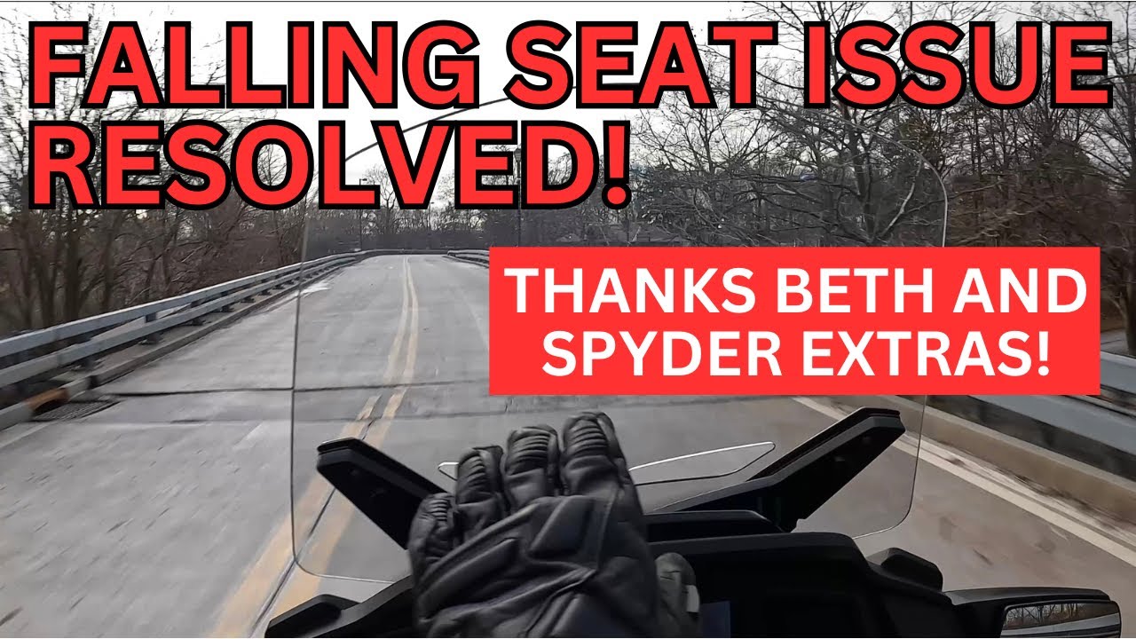 Can-Am Spyder Falling Seat Issue Easy Fix