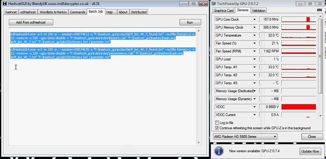 HashCat GUI v0.31 Tutorial and Overview