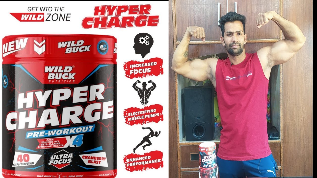 wild buck hyper charge pre workout unboxing review by mohit fitness club
