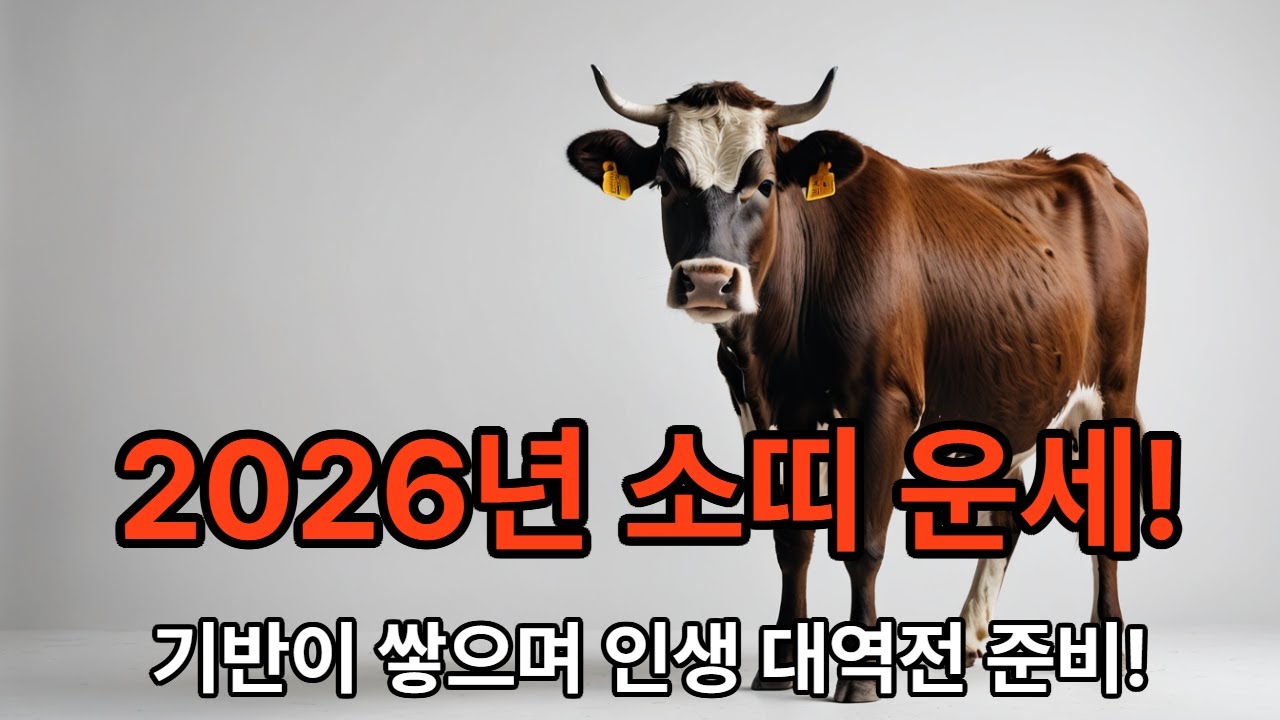 2026년 소띠 운세｜조용히 쌓여서 결국 빛나는 해입니다