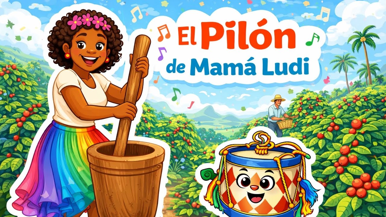 Pilón Cubano 🥁 | Baile Tradicional para Niños | Ritmo y Fantasía con Mamá Ludi