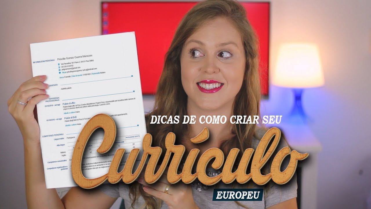 📝 CURRÍCULO EUROPEU: COMO FAZER? | EUROPASS