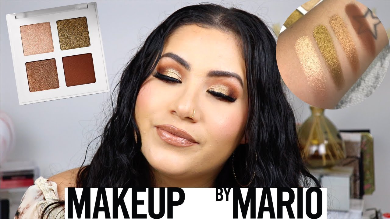 MAKEUP BY MARIO BRONZY GLAM PALETTE | BRONZED MAKEUP LOOK