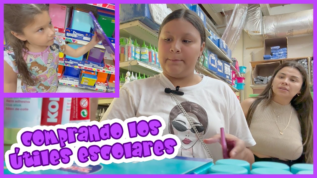 COMPRANDO ÚTILES ESCOLARES / REGRESO ESCOLAR / FUIMOS A BUSCAR LOS ÚTILES / EN LA PAPELERÍA CON LIZ