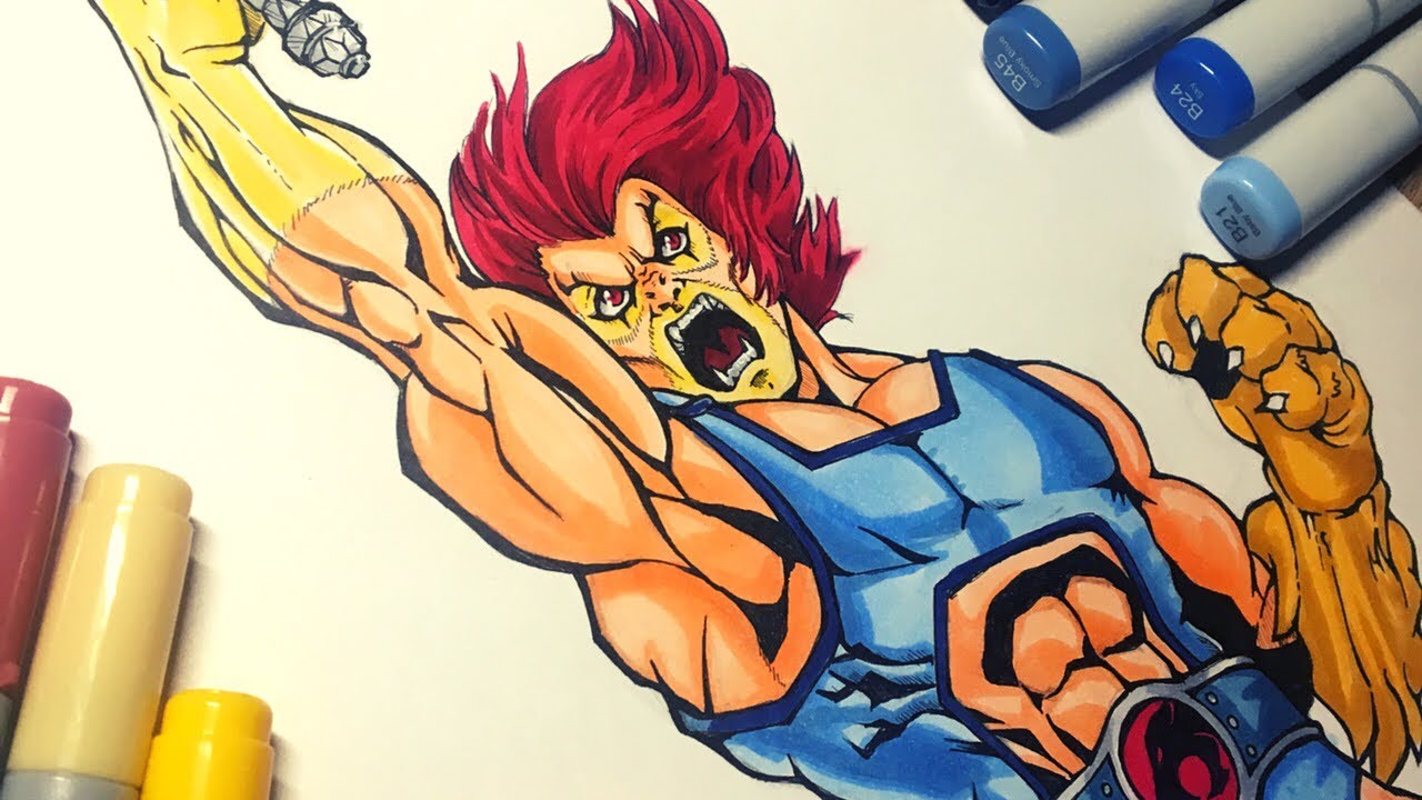 Drawing LION-O from THUNDERCATS - Nostalgic drawing #2 Speed Paint