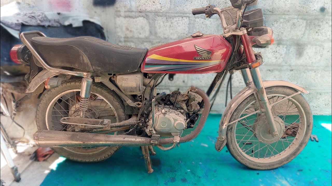 Honda CG -125 Model 2025 Blue CG-125 2011 restoration to new model 2025 model OLD TO NEW