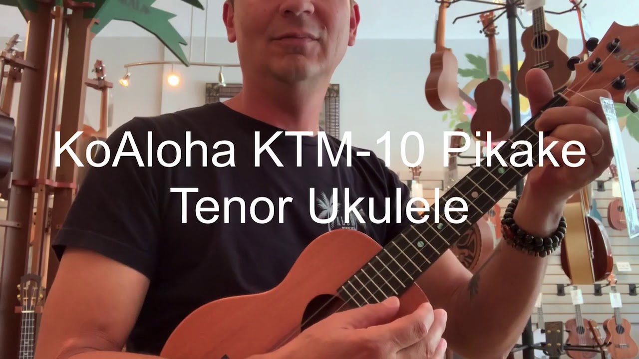 KoAloha KTM-10 Pikake Tenor Ukulele Demo at Aloha City Ukes