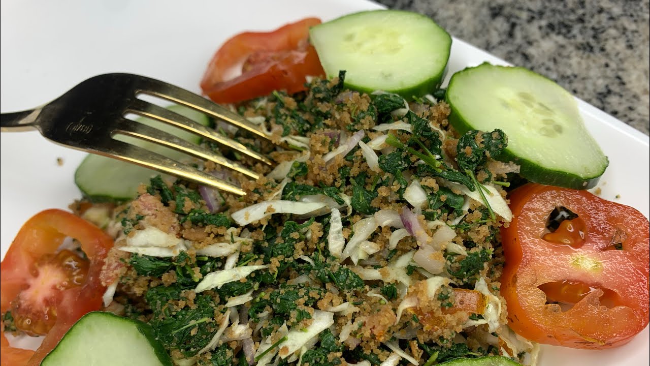 How to make an African Salad using Moringa leaves (quodo) @jaybeefoods8344