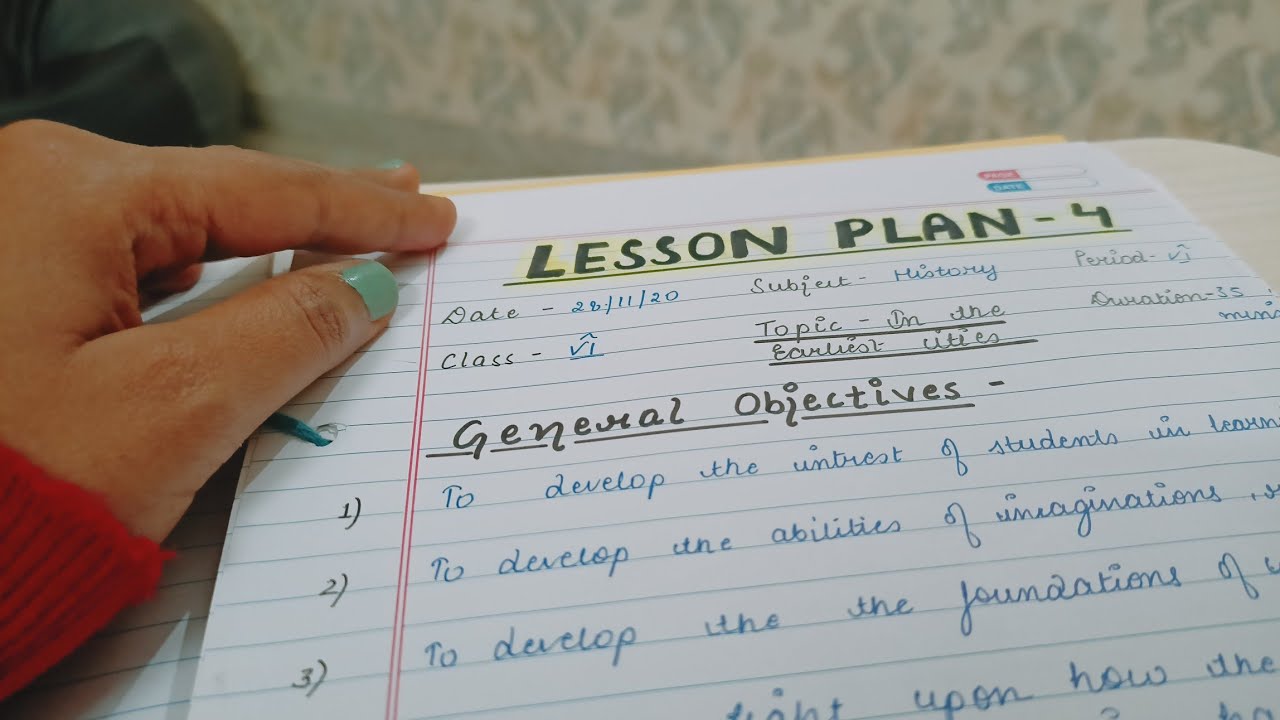 B.Ed. lesson plans. History lesson plan in English of class 6th & 7 with PDF