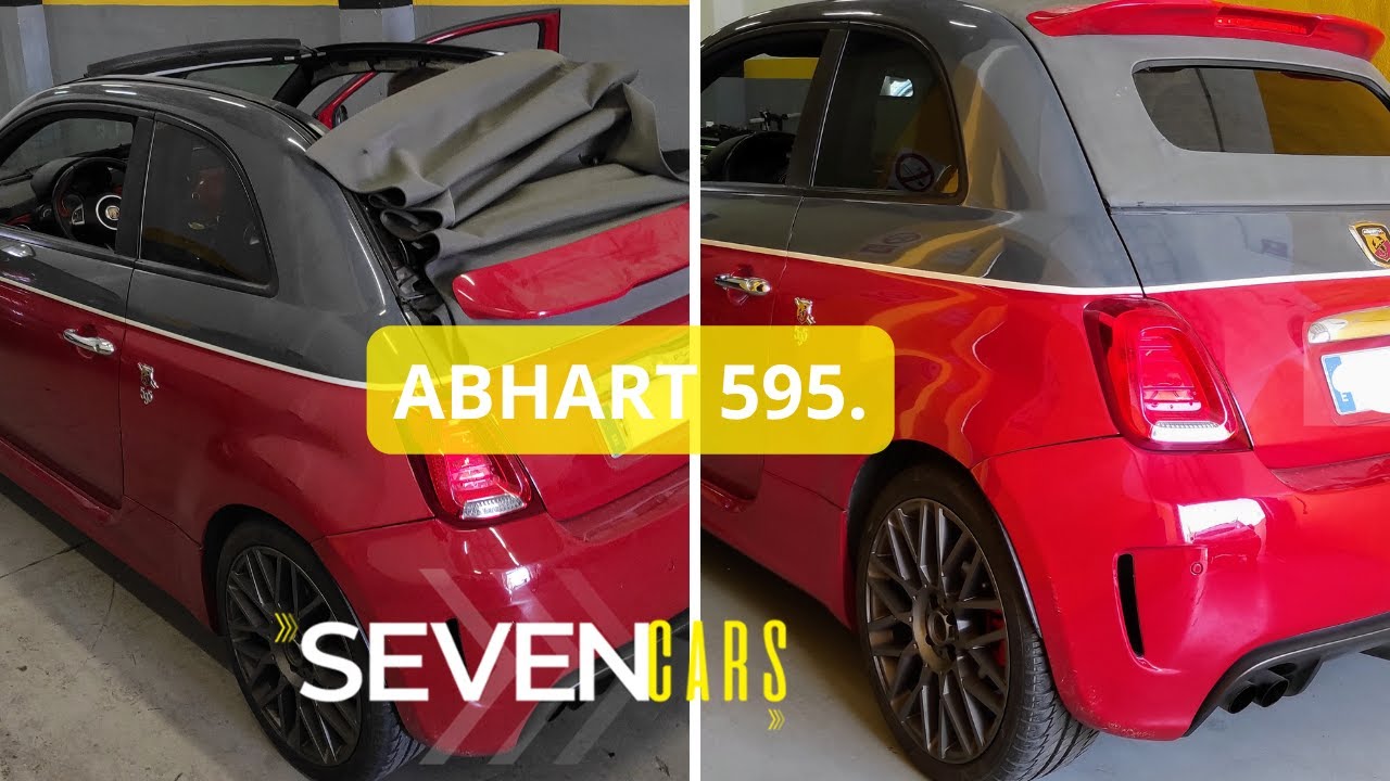 Reparación de capota en #fiat500, Abarth 595.