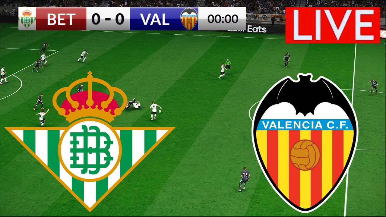 🔴LIVE : Valencia vs Real Betis | La Liga | ePES21 Full Match Simulation