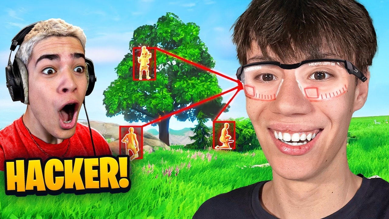 BARO con le VERE HACK nel NASCONDINO degli YOUTUBER e... 🤣 su Fortnite