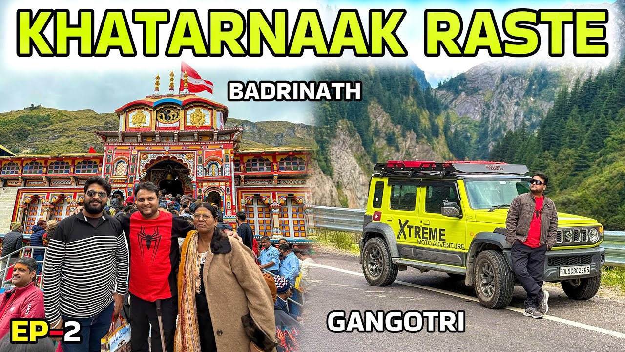 BADRINATH GANGOTRI के रास्ते 😰 Kuch jyada hi kharab ho gaye | Ep-2