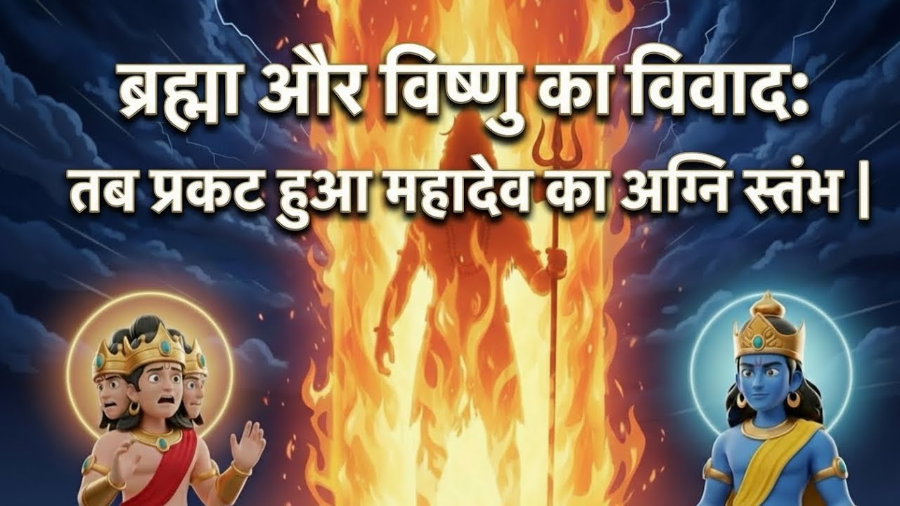 The Infinite Pillar of Fire | Agni Stambh katha 🕉️| Shivling ki utpatti 