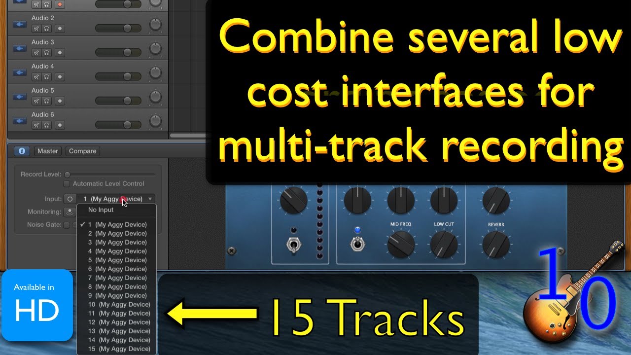 Multiple interfaces & USB Mics - Minute GarageBand