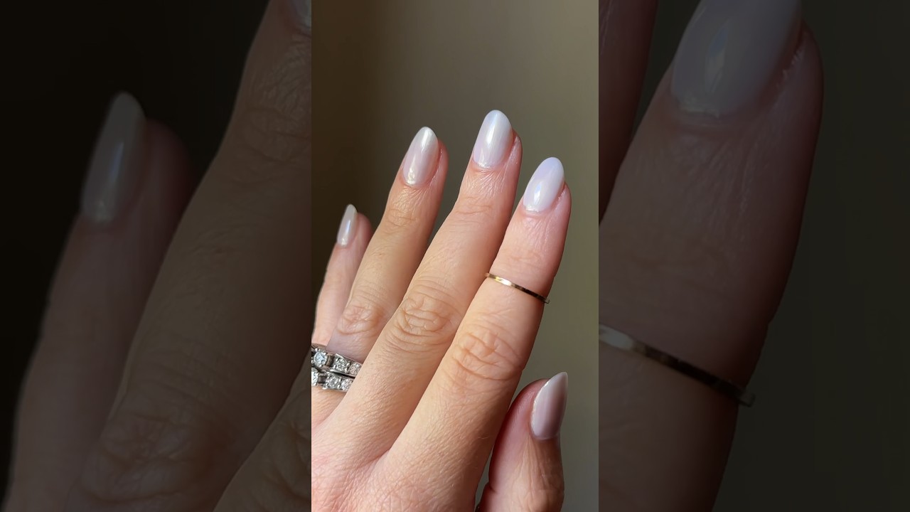 Glazed strawberry milk nails?! 🍓🥛 #nailsnailsnails #nailart #nailinspo