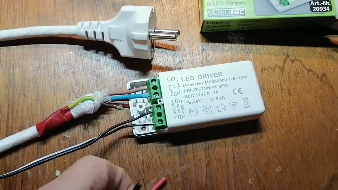 How to wire and use LED driver ChiliTec transformer 12V DC - Constant Voltage