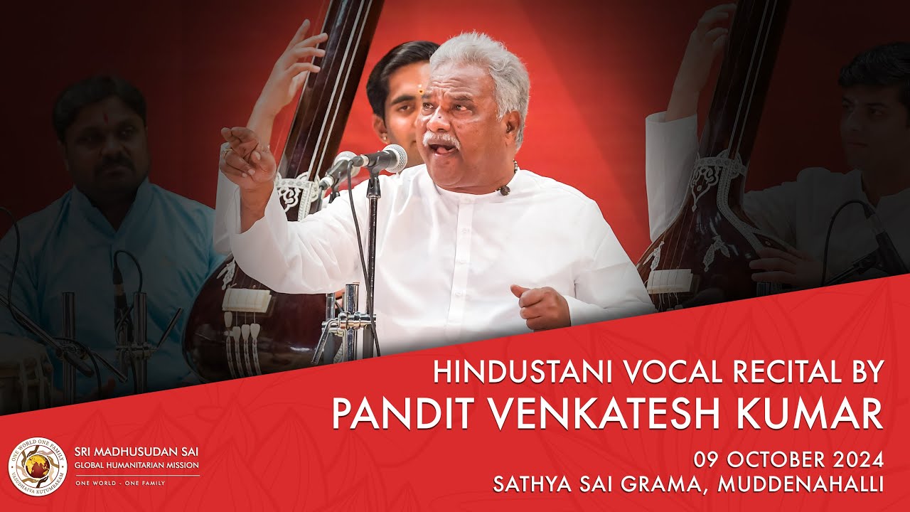 Hindustani Vocal Recital by Pandit Venkatesh Kumar | Live From Muddenahalli | 09 October 2024, Evng