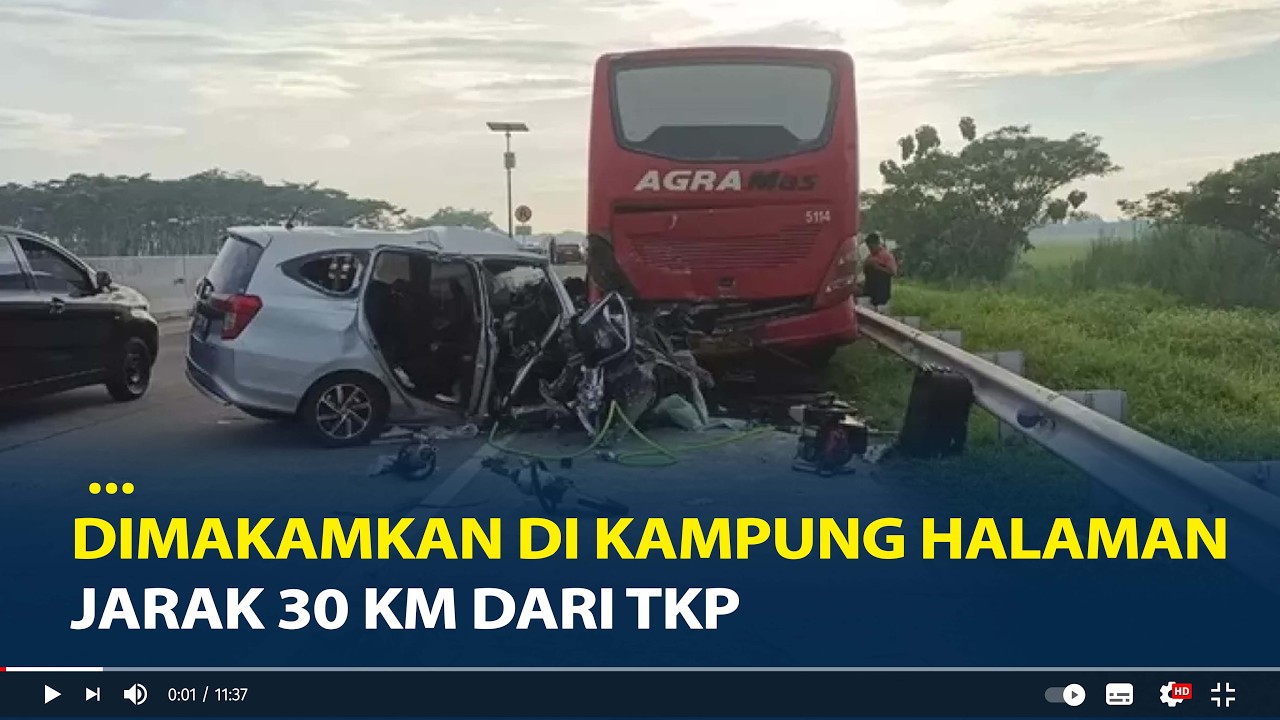Satu Keluarga Kecelakaan di Tol Pejagan Pemalang Dimakamkan di Kampung Halaman, Jarak 30 Km dari TKP